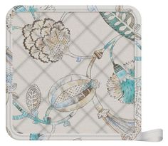 Прихватка Коллекция 20 х 20 см саржевая белая