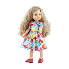 Яркое платье Paola Reina с фруктовым принтом для кукол 32 см