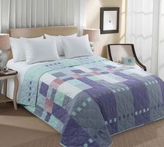 Покрывало "Комильфо 1" Перкаль 200х210 стеганое Текс Дизайн