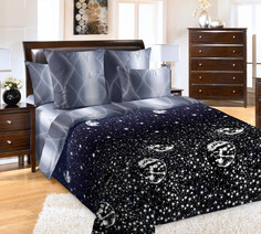 Покрывало "Песня звёзд 1 Син." Перкаль 240х210 стеганое Текс Дизайн