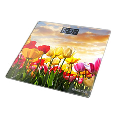 Напольные весы Marta с тюльпанами MT-1678