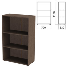КАНЦ 700х330х1130 мм, 2 полки, ЛДСП, цвет венге