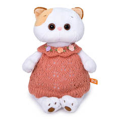 Мягкая игрушка BUDI BASA Basik&Ko Кошечка Ли-ли в вязаном платье, 27 см, в коробке