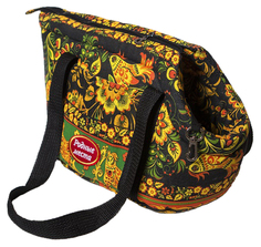 Сумка-переноска Родные места 26x48x26см 10658 черный, желтый, красный, зеленый