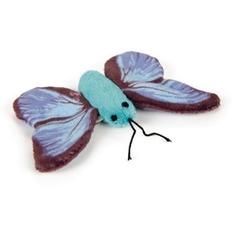 Мягкая игрушка для кошек Beeztees Бабочка текстиль, голубой, 11 см