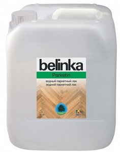 Лак паркетный водный BELINKA 5 л. (матовый)