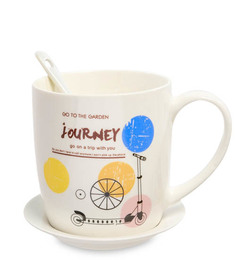 Кружка с ложкой Мое путешествие MUG-203/3 113-108698 Art East
