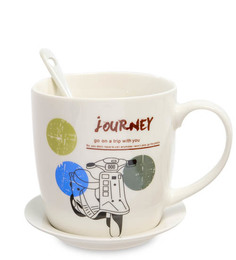 Кружка с ложкой Мое путешествие MUG-203/4 113-108856 Art East