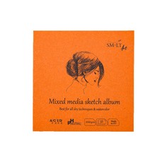 SM-LT Art Альбом SM-LT Layflat Mixed media 200г/м2 14х14см 32л. белая бумага