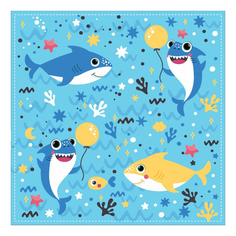 Салфетки бумажные ND Play Акулята, 33 см, 20 шт.