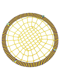 Подвесные Качели гнездо размер 100 см ЦП/ПШ/100/72/16/8/Ж/Ф-Ж/КГ Jinn