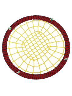 Подвесные Качели гнездо размер 120 см КТ/УЗ/120/102/16/8/Ч/КР-Ж/КГ Jinn
