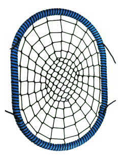 Овальные подвесные качели гнездо размер 120x140 см KST-523817 Jinn