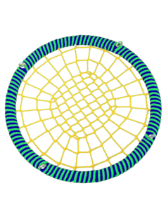 Подвесные Качели гнездо размер 120 см КТ/УЗ/120/102/16/8/З/С-Ж/КГ Jinn