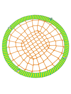 Подвесные Качели гнездо размер 140 см КТ/РГ/140/102/16/8/З/Ж-О/КГ Jinn