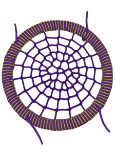 Подвесные Качели гнездо размер 140 см ЦП/ПШ/140/102/16/16/Ж/Ф-Ф/КГ Jinn