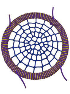 Подвесные Качели гнездо размер 140 см ЦП/ПШ/140/102/16/16/Ж/Ф-С/КГ Jinn