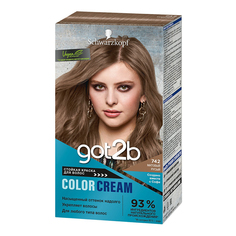 Краска для волос Got2b Color Cream Насыщенный оттенок надолго, 742 Матовый русый, 142,5 мл