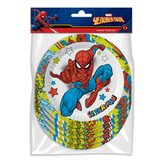 Тарелки одноразовые Marvel Человек паук, бумага, d 180 мм, 6 шт.
