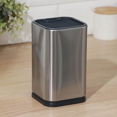 Подставка для ножей и ножниц «Металлик», 10×10×17 см No Brand