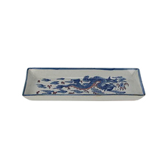 Поднос Roomers Tableware blue/white RZIQ07-B