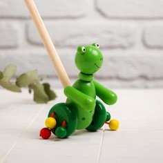Детская каталка на палочке «Животные с лапками» 8×11×50, МИКС No Brand