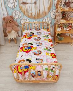 Детская простыня на резинке бязь"Всё себе" Its LOVE 60 х 120