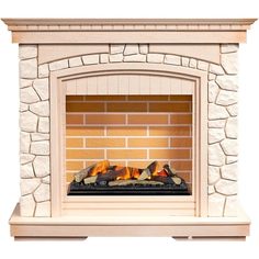 Электрокамин Dimplex Glasgow слоновая кость с патиной белый камень с очагом Cassette 600