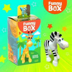 Игровой набор Funny Box «Зоопарк»: карточка, фигурка, лист наклеек Забияка
