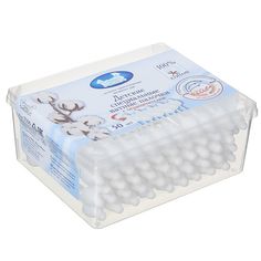 Детские специальные Ватные палочки "Наша мама", с ограничителем, 50 шт