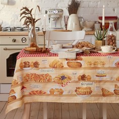 Скатерть Этель Bakery house 220х147 см, 100% хлопок, репс 210 г/м2