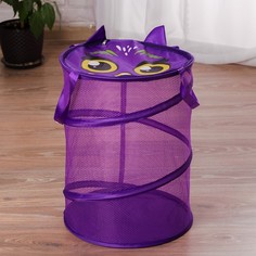 Корзина для игрушек «Сова», с ручками и крышкой, 33 х 43 см Школа талантов