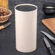 Подставка для ножей с наполнителем «Нежность», 22×11 см, цвет бежевый No Brand