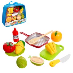 Игровой набор продуктов для нарезки «Готовим вкусно», на липучках, МИКС No Brand