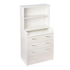 Комод детский пеленальный «КР 80 К/4 ЛДСП», полка, 4 выдвижных ящика, цвет белый No Brand