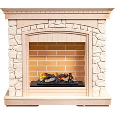 Электрокамин Dimplex Glasgow слоновая кость с патиной белый камень с очагом Cassette 400