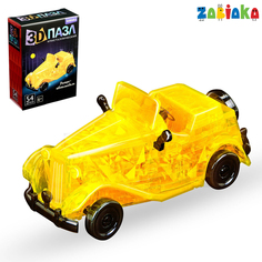 Пазл 3D кристаллический «Ретро-автомобиль», 54 детали, МИКС Забияка