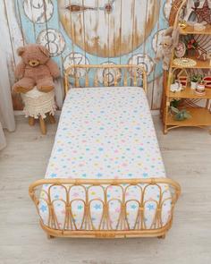 Детская простыня на резинке поплин "Всё себе" Скальд 140 х 200