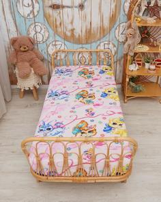 Детская простыня на резинке бязь"Всё себе" Шустрики 140 х 200