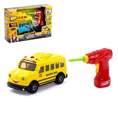 Конструктор винтовой «Автобус» с электрическим шуруповёртом, 18 деталей Bohui Toys