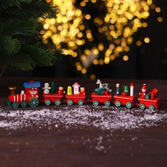 Сувенир "Новогодний поезд", 32 см Лесная мастерская
