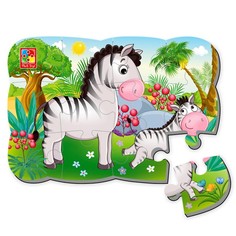 Магнитный пазл «Зебра», 12 элементов Vladi Toys
