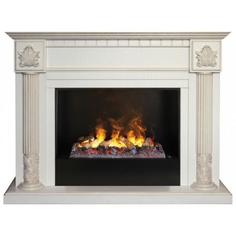 Электрокамин с широким очагом 3D Real-Flame Imperia 33/26 WT с очагом Black