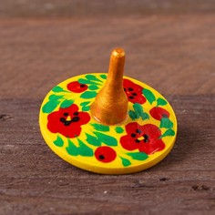 Волчок расписной, мини, МИКС Деревянные игрушки