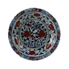 Ваза декоративная Roomers Furniture Blue/white/red, RZEZ09-B