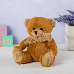 Мягкая игрушка «Мишка», в вязаном шарфике, цвета МИКС No Brand