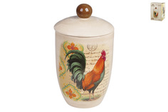 Банка керамическая 550мл Коралл HC331R-H77 Королевский Петух, подарочная упаковка