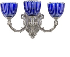 Бра Florence 7109B12/3/210 Ni P1 U Clear-Blue/H-1K Bohemia