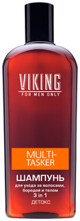 Шампунь для волос, бороды и тела Viking Multi-Tasker 3in1 Детокс 300мл Викинг