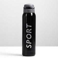 Термос Спорт, с поильником, 500 мл, 5.5 х 23 см, черный No Brand